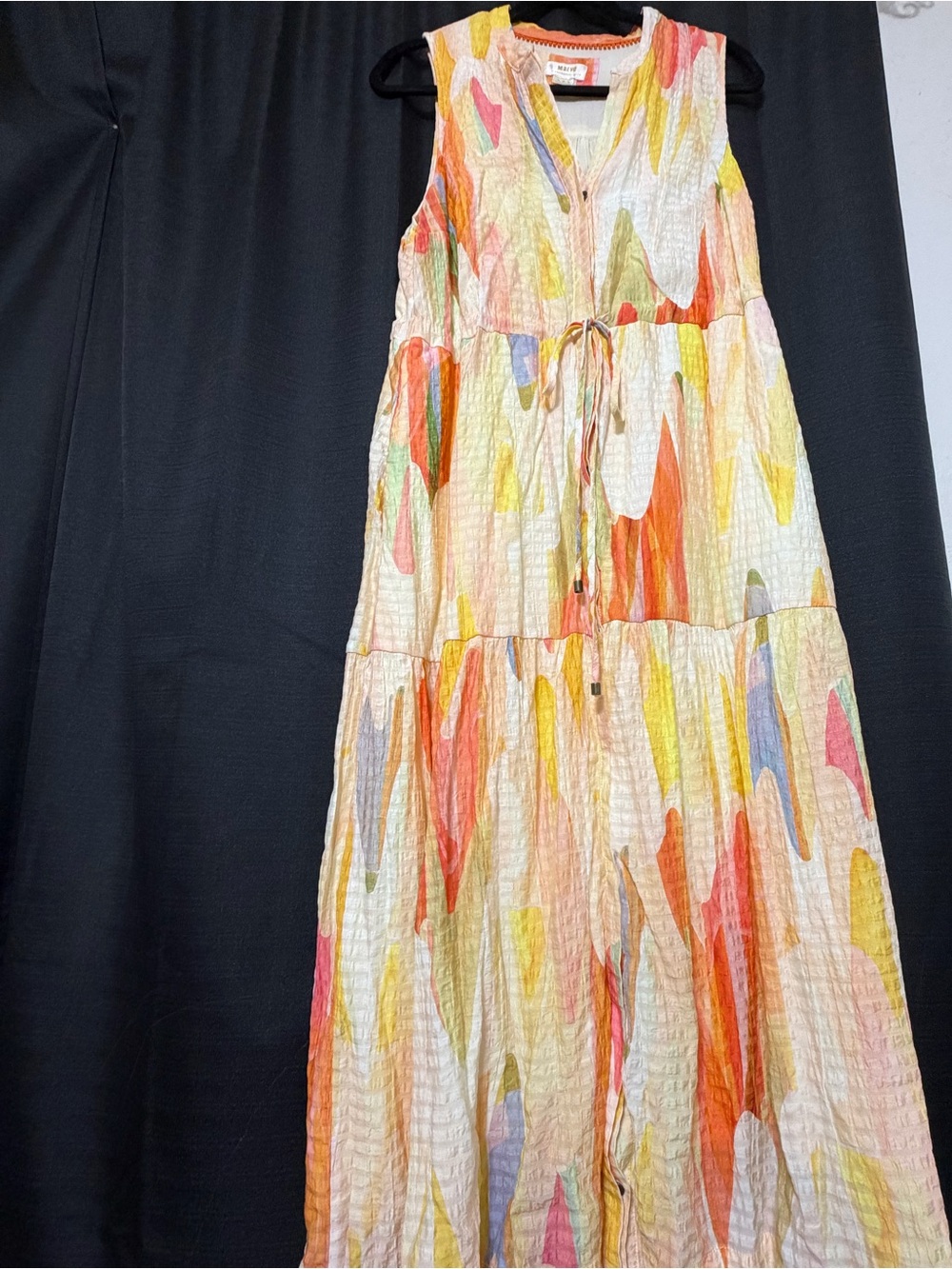 MAEVE Sleeveless Multi-Color Maxi Dress